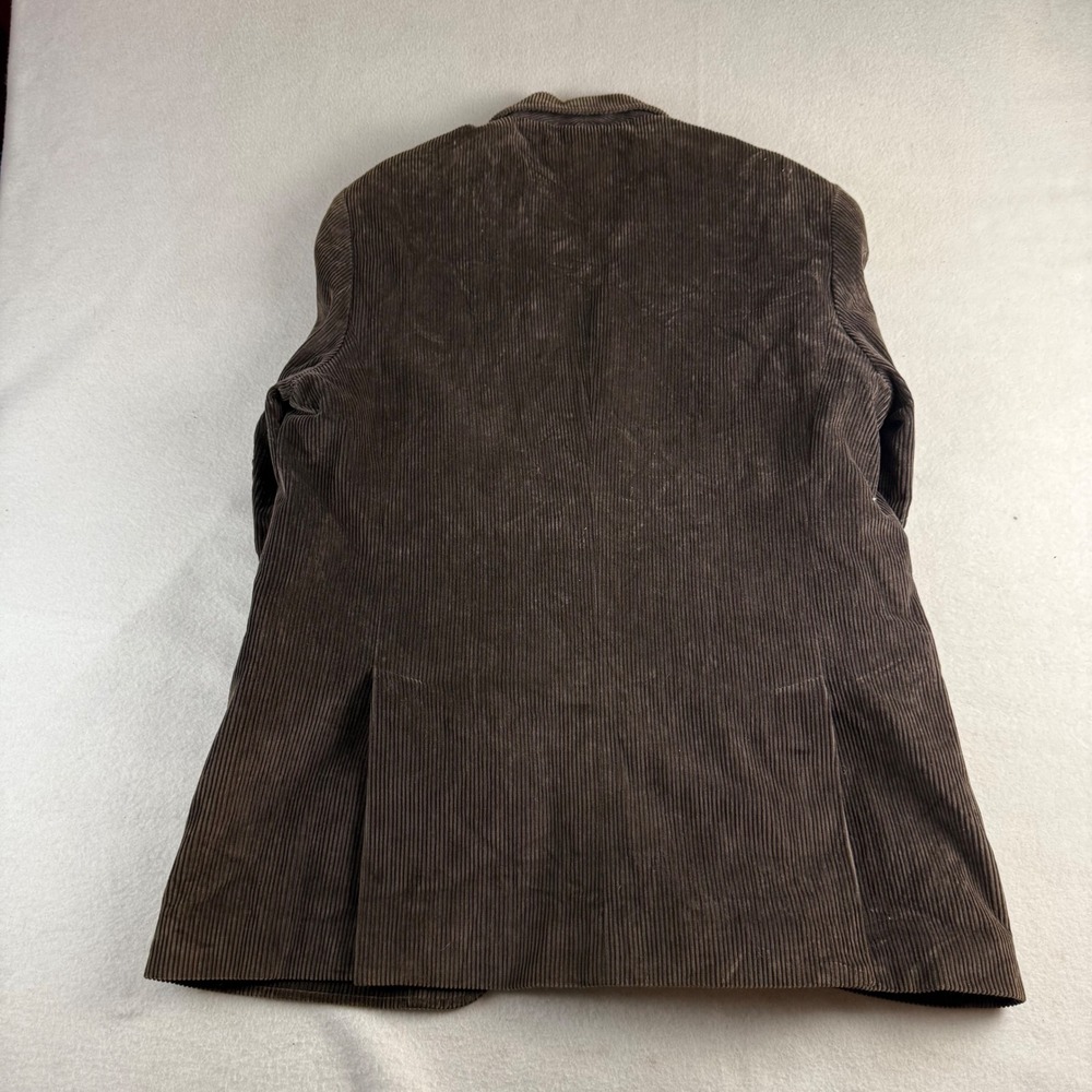 Brooks Brothers Mens Brown Corduroy 3-Button Sport Coat Elbow Patches Medium - Picture 3 of 12